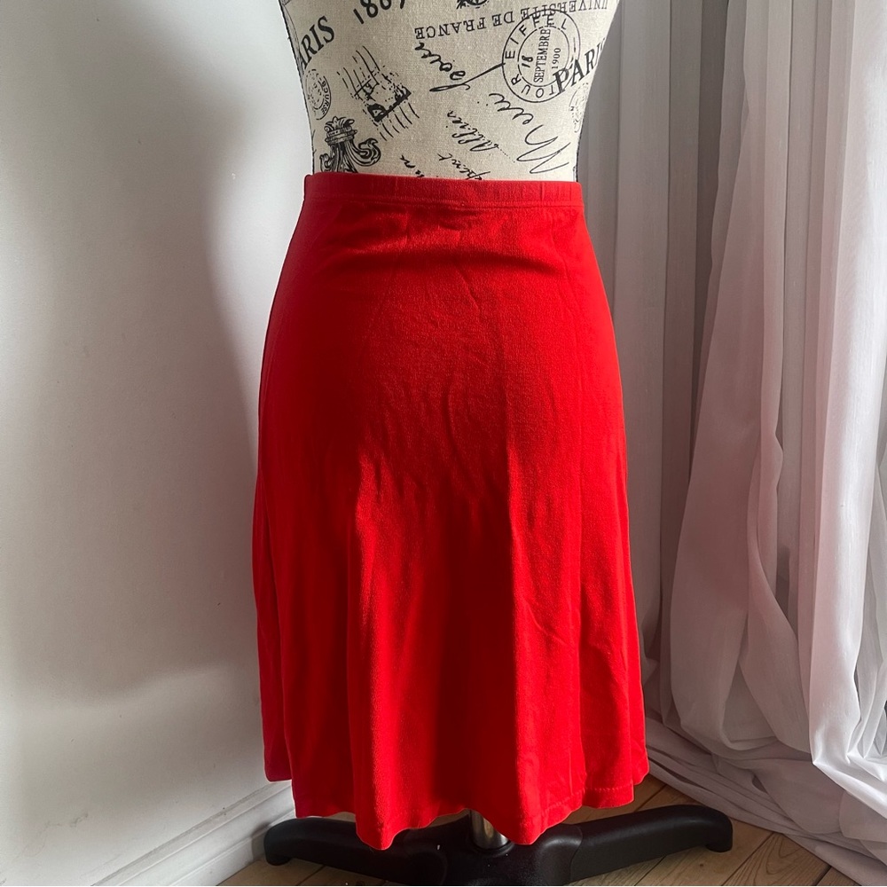 Wolford Red A-Line Knee-Length Skirt